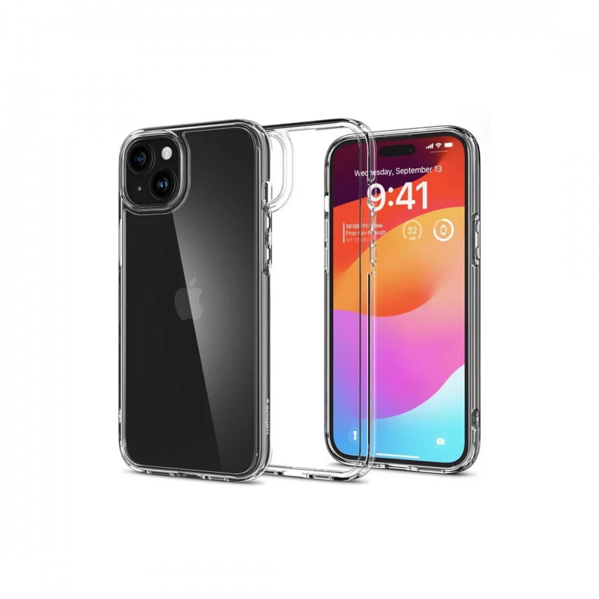 Чехол Spigen для iPhone 15, Crystal Hybrid, Crystal Clear